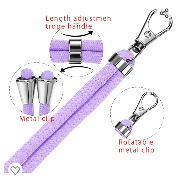 Cell Phone Lanyard Adjustable Strap Lime Green - Picture 3 of 3